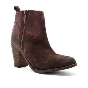 Rebels Shelby Leather Ankle Boot Heels Full Zip